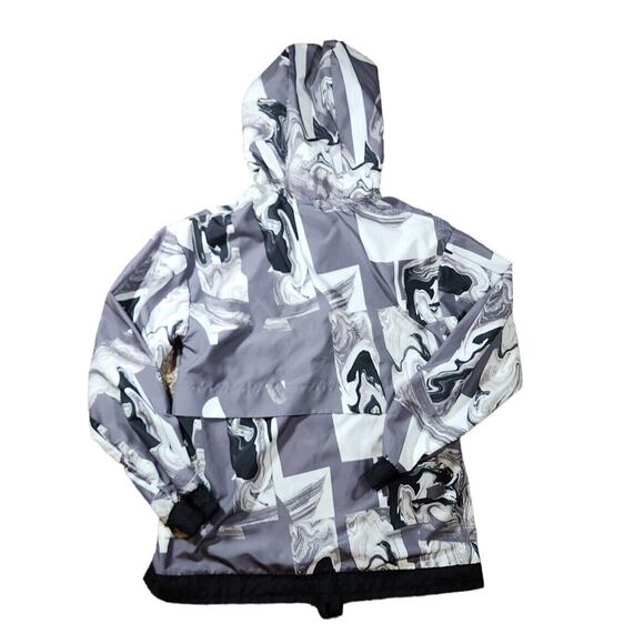 Nike Womens Windbreaker NSW Black/Marble Quarter Zip Hood Jacket 908766 036 Med. - Picture 5 of 12